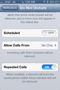 Enable "Do Not Disturb" on iPhone, iPad, or iPod Touch to give yourself