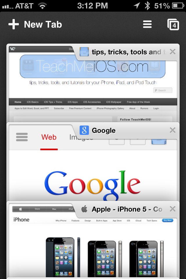 desktop web browser iphone